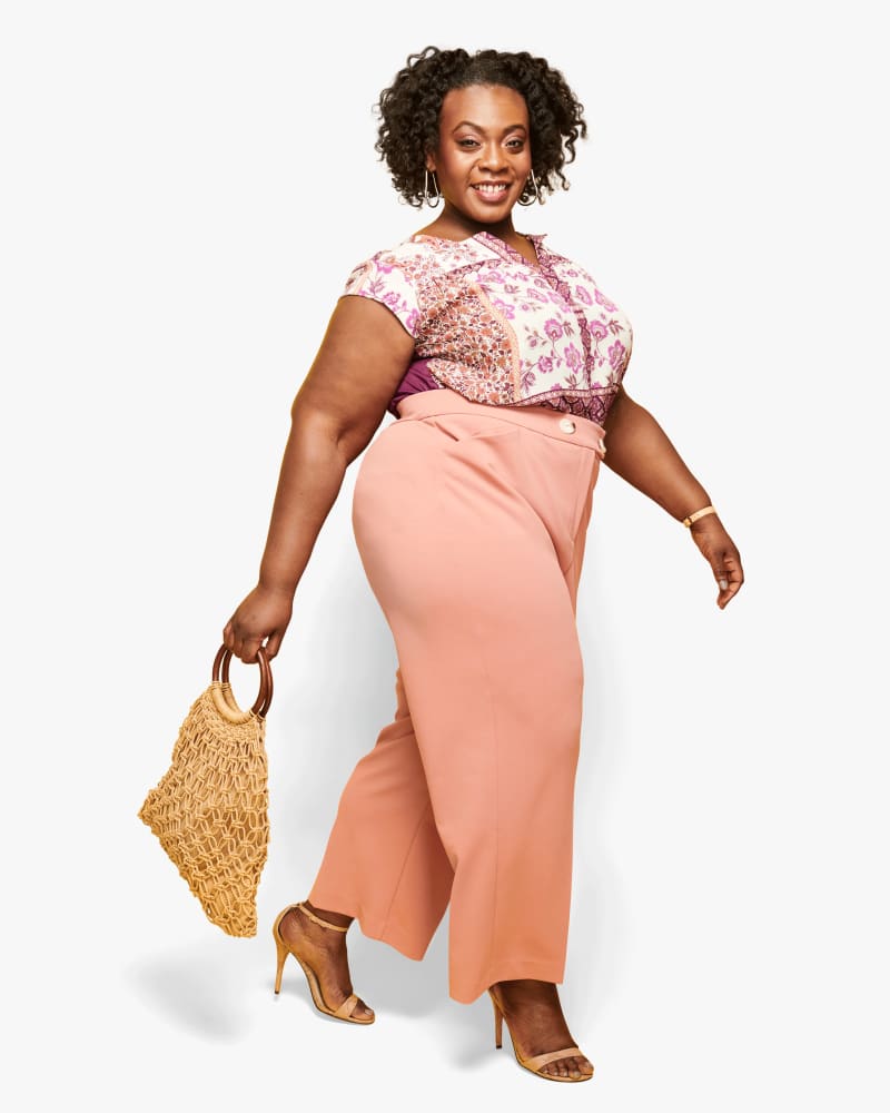 Anabelle Wide Leg Pant Peach